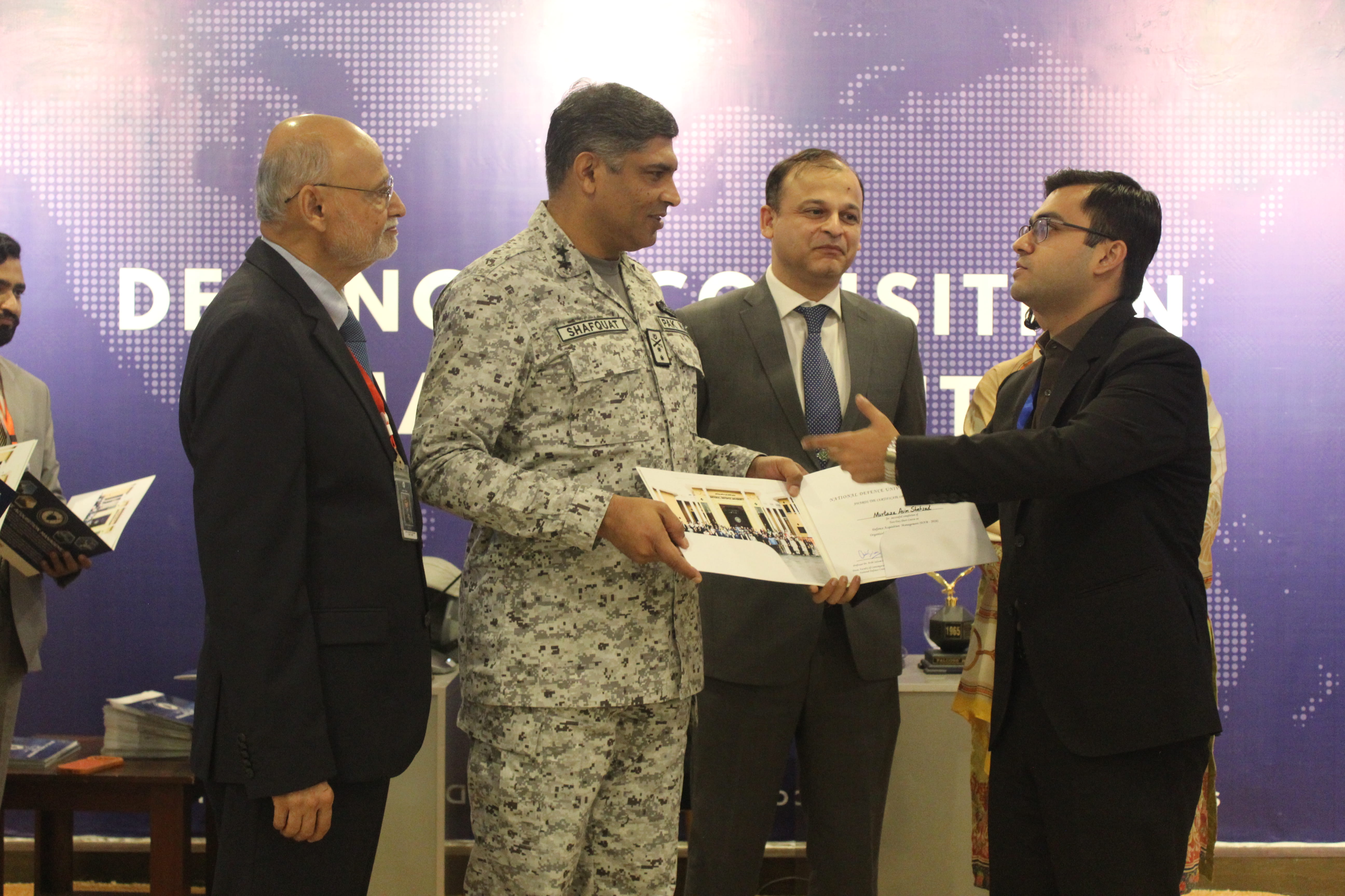SSS Chief Executive with senior officers and faculty during the NDU DAM 2026 certificate ceremony